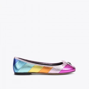 Kurt Geiger Eagle Ballerina Plati Colorati | LADCTB-385