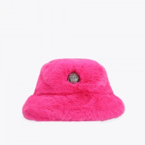 Kurt Geiger Poppy Bucket Hat Fushia | QWYDNX-750