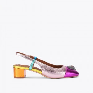 Kurt Geiger Sloane Slingback Heel Colorati | ZFVBIP-061