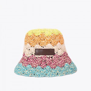 Kurt Geiger Straw Bucket Hat Colorati | EKFNRQ-463