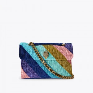 Kurt Geiger Velvet Kensington Bag Colorati | YTKINW-195